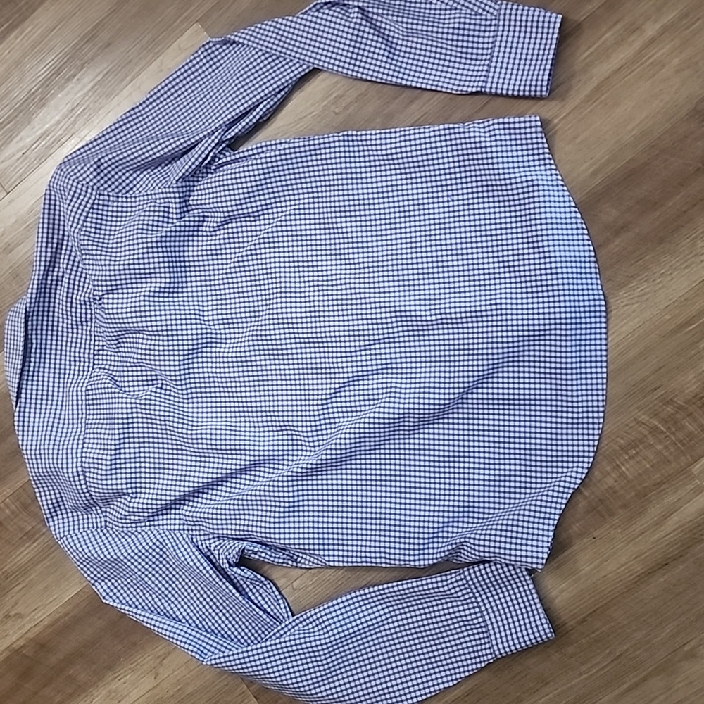 UNTUCKit Boundriotte Slim Fit Purple Checkered Button Down Shirt - Picture 13 of 13